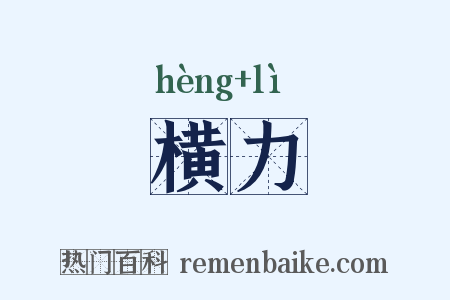 横力是什么意思的图片